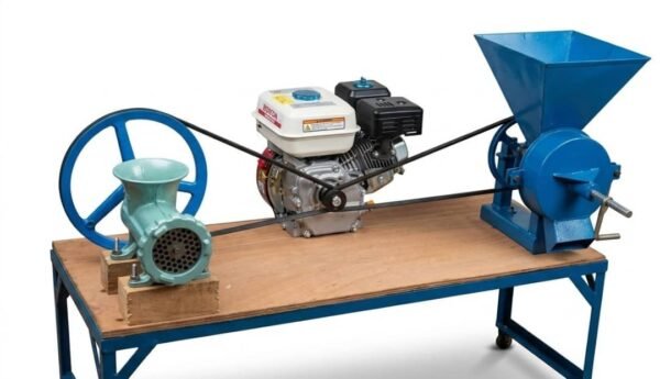 2-in-1 Pelletizer & Grinding Machine – GX200 6.5 HP Petrol Engine
