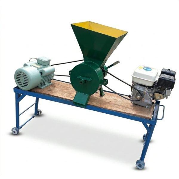 2-Power-in-1 Foreign Mill with a 6.5 HP petrol engine and 3 HP electric motor