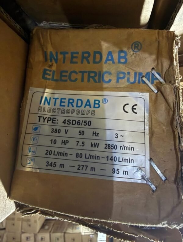10hp Submersible Interdab pump