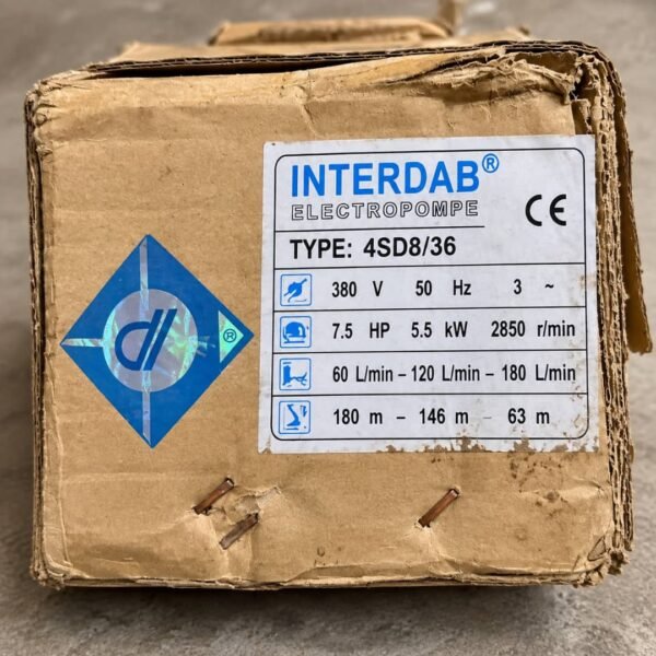 7.5HP INTERDAB SUBMERSIBLE PUMP 7.5HP INTERDAB SUBMERSIBLE PUMP