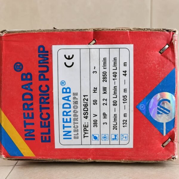 3HP INTERDAB SUBMERSIBLE PUMP 4SD6/21 [380V]